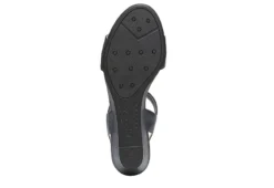 Lifestride Womens Yuma Wedge Sandal - Navy -Rack Room Footwear Sales US 01 201297 06