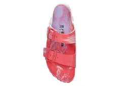 Birkenstock Womens Arizona Essentials Slide Sandal - Coral 12 Birkenstock Womens Arizona Essentials Slide Sandal - Coral -Rack Room Footwear Sales US 01 201446 05