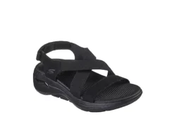 Skechers Womens Go Walk Arch Fit Outdoor Sandal - Black