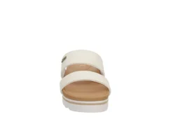 Reef Womens Banded Horizon Hi Slide Sandal - White -Rack Room Footwear Sales US 01 202350 02