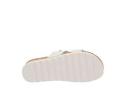 Reef Womens Banded Horizon Hi Slide Sandal - White -Rack Room Footwear Sales US 01 202350 06