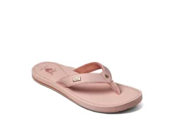 Reef Womens Beachbreak Flip Flop Sandal - Pale Pink