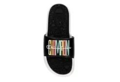 Champion Womens Foundation Pastel Block Slide Sandal - Black -Rack Room Footwear Sales US 01 202428 05