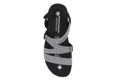 Skechers Womens Reggae Slim - Sweet Route Womens Sandal - Black -Rack Room Footwear Sales US 01 202492 03
