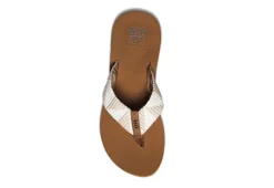 Reef Womens Spring Woven Flip Flop Sandal - Tan -Rack Room Footwear Sales US 01 202598 02
