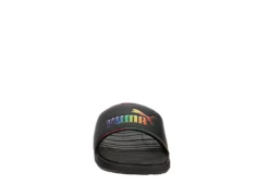 Puma Womens Cool Cat Rainbow Slide Sandal - Black -Rack Room Footwear Sales US 01 202625 02