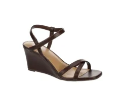Michael By Michael Shannon Womens Lulu Wedge Sandal - Espresso