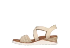 Skechers Womens Arch Fit Beach Kiss Sandal - Natural -Rack Room Footwear Sales US 01 202836 02