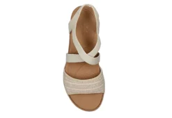 Skechers Womens Arch Fit Beach Kiss Sandal - Natural -Rack Room Footwear Sales US 01 202836 03