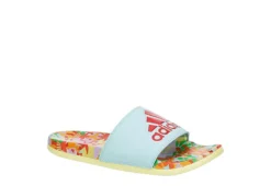 Adidas Womens Adilette Comfort Slide Sandal - Aqua