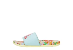 Adidas Womens Adilette Comfort Slide Sandal - Aqua 10 Adidas Womens Adilette Comfort Slide Sandal - Aqua -Rack Room Footwear Sales US 01 203097 03