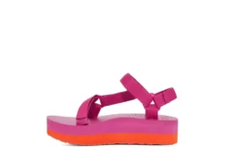 Teva Womens Flatform Universal Platform Outdoor Sandal - Fuschia -Rack Room Footwear Sales US 01 203150 02