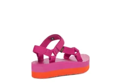 Teva Womens Flatform Universal Platform Outdoor Sandal - Fuschia -Rack Room Footwear Sales US 01 203150 03