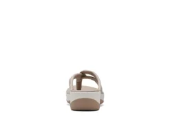 Clarks Womens Arla Kaylie Flip Flop Sandal - Sand -Rack Room Footwear Sales US 01 203198 04