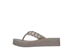 Skechers Womens Happy Spring Flip Flop Sandal - Taupe -Rack Room Footwear Sales US 01 203257 02