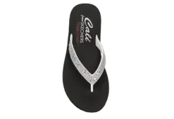 Skechers Womens Love Letter Flip Flop Sandal - White -Rack Room Footwear Sales US 01 203261 05