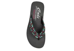 Skechers Womens Lovely Oasis Flip Flop Sandal - Black -Rack Room Footwear Sales US 01 203267 03