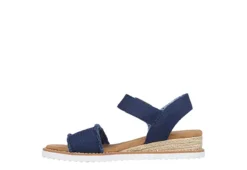 Skechers Womens Desert Kiss - Adobe Princess Wedge Sandal - Navy -Rack Room Footwear Sales US 01 203275 02