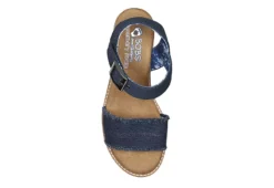 Skechers Womens Desert Kiss - Adobe Princess Wedge Sandal - Navy -Rack Room Footwear Sales US 01 203275 03