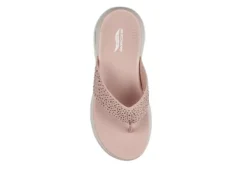 Skechers Womens Dazzle- Arch Fit Flip Flop Sandal - Pink 10 Skechers Womens Dazzle- Arch Fit Flip Flop Sandal - Pink -Rack Room Footwear Sales US 01 203276 03