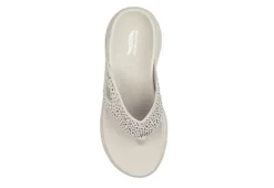 Skechers Womens Dazzle- Arch Fit Flip Flop Sandal - Natural 10 Skechers Womens Dazzle- Arch Fit Flip Flop Sandal - Natural -Rack Room Footwear Sales US 01 203277 03