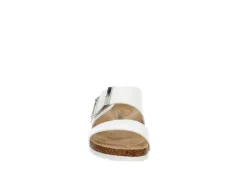 Bjorndal Womens Courtney Footbed Sandal - White -Rack Room Footwear Sales US 01 203303 02