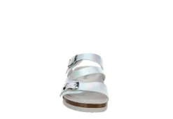 Bjorndal Womens Delaney Footbed Sandal - Silver 9 Bjorndal Womens Delaney Footbed Sandal - Silver -Rack Room Footwear Sales US 01 203311 02