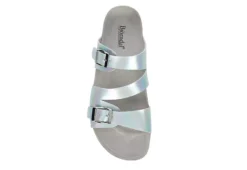 Bjorndal Womens Delaney Footbed Sandal - Silver 12 Bjorndal Womens Delaney Footbed Sandal - Silver -Rack Room Footwear Sales US 01 203311 05