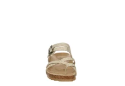 Bjorndal Womens Sami Footbed Sandal - Gold -Rack Room Footwear Sales US 01 203313 02