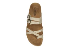 Bjorndal Womens Sami Footbed Sandal - Gold -Rack Room Footwear Sales US 01 203313 05