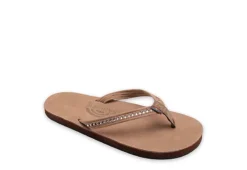 Rainbow Sandals Womens Crystal Collection Flip Flop Sandal - Brown