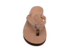 Rainbow Sandals Womens Crystal Collection Flip Flop Sandal - Brown -Rack Room Footwear Sales US 01 203323 02