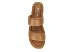 Xappeal Womens Bethany Wedge Sandal - Tan -Rack Room Footwear Sales US 01 203326 05