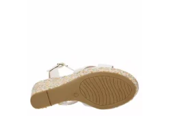 Michael By Michael Shannon Womens Luna Wedge Sandal - White -Rack Room Footwear Sales US 01 203329 06