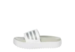 Adidas Womens Adilette Platform Slide Sandal - White -Rack Room Footwear Sales US 01 203333 03