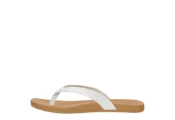 Reef Womens Stella Court Flip Flop Sandal - White -Rack Room Footwear Sales US 01 203340 03