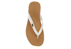 Reef Womens Stella Court Flip Flop Sandal - White -Rack Room Footwear Sales US 01 203340 05