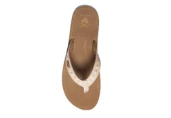 Reef Womens Beachbreak Flip Flop Sandal - Sand -Rack Room Footwear Sales US 01 203341 02
