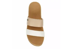 Reef Womens Banded Horizon Hi Slide Sandal - Sand -Rack Room Footwear Sales US 01 203342 05
