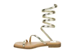Dv By Dolce Vita Womens Maralin Flat Sandal - Gold -Rack Room Footwear Sales US 01 203350 03