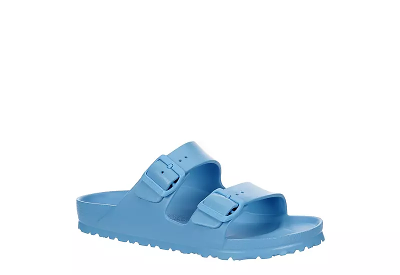 Birkenstock Womens Arizona Essentials Slide Sandal - Light Blue 1 Birkenstock Womens Arizona Essentials Slide Sandal - Light Blue
