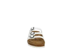 Birkenstock Womens Florida Soft Footbed Sandal - White -Rack Room Footwear Sales US 01 203373 02