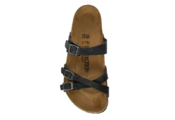 Birkenstock Womens France Footbed Sandal - Black -Rack Room Footwear Sales US 01 203374 05