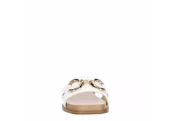 Michael By Michael Shannon Womens Jade Slide Sandal - White -Rack Room Footwear Sales US 01 203385 02