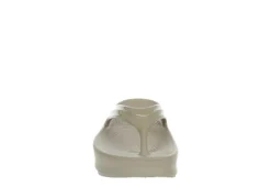 Oofos Womens Oomega Flip Flop Sandal - Khaki 9 Oofos Womens Oomega Flip Flop Sandal - Khaki -Rack Room Footwear Sales US 01 203392 02