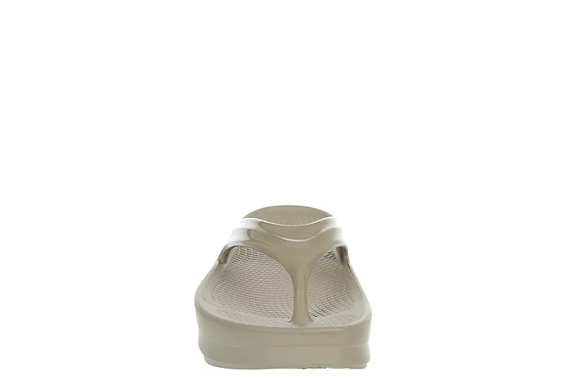 Oofos Womens Oomega Flip Flop Sandal - Khaki 3 Oofos Womens Oomega Flip Flop Sandal - Khaki - Image 3