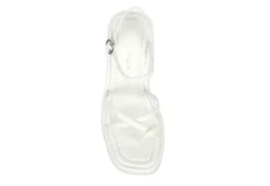 Madden Girl Womens Vaultt Wedge Sandal - White -Rack Room Footwear Sales US 01 203410 05