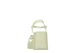 Madden Girl Womens Vaultt Wedge Sandal - Pale Green -Rack Room Footwear Sales US 01 203412 04