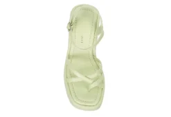 Madden Girl Womens Vaultt Wedge Sandal - Pale Green -Rack Room Footwear Sales US 01 203412 05