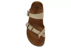 White Mountain Womens Gracie Footbed Sandal - Tan -Rack Room Footwear Sales US 01 203417 05